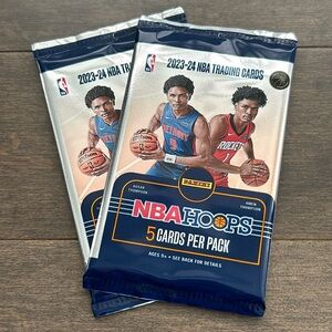 2023-24 NBA Hoops Trading Cards, Basketball, Panini Sports Cards, 2 Packs